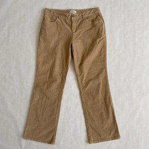 Talbots Petites Stretchy Tan Corduroy Pants Size 8